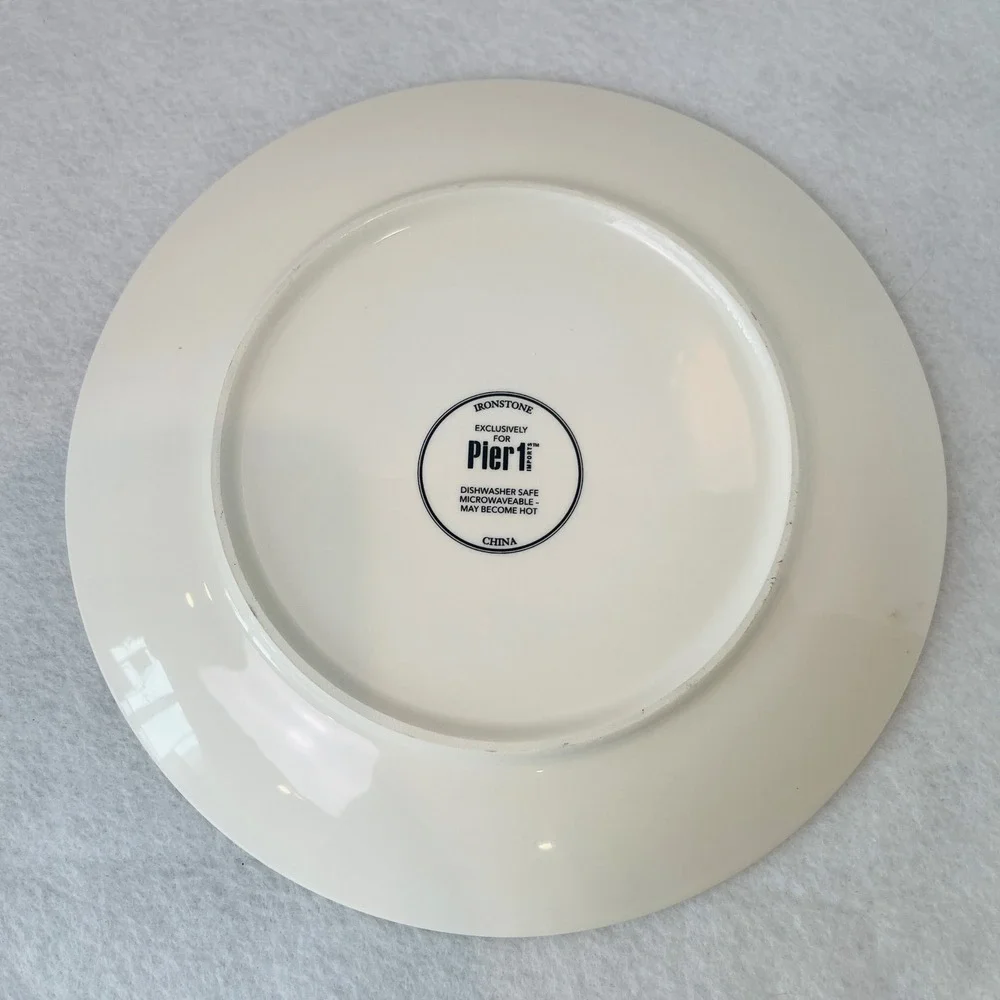 Pier 1 Imports Steampunk Dapper Deer Ironstone Salad Plate‎ 8.25